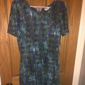 Lularoe peacock Amelia size XL